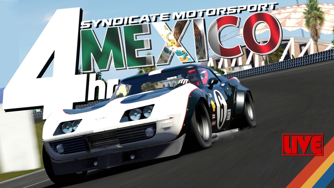 4 Hours of Mexico City in a 1969 Corvette Stingray - Assetto Corsa Online Historic Racing