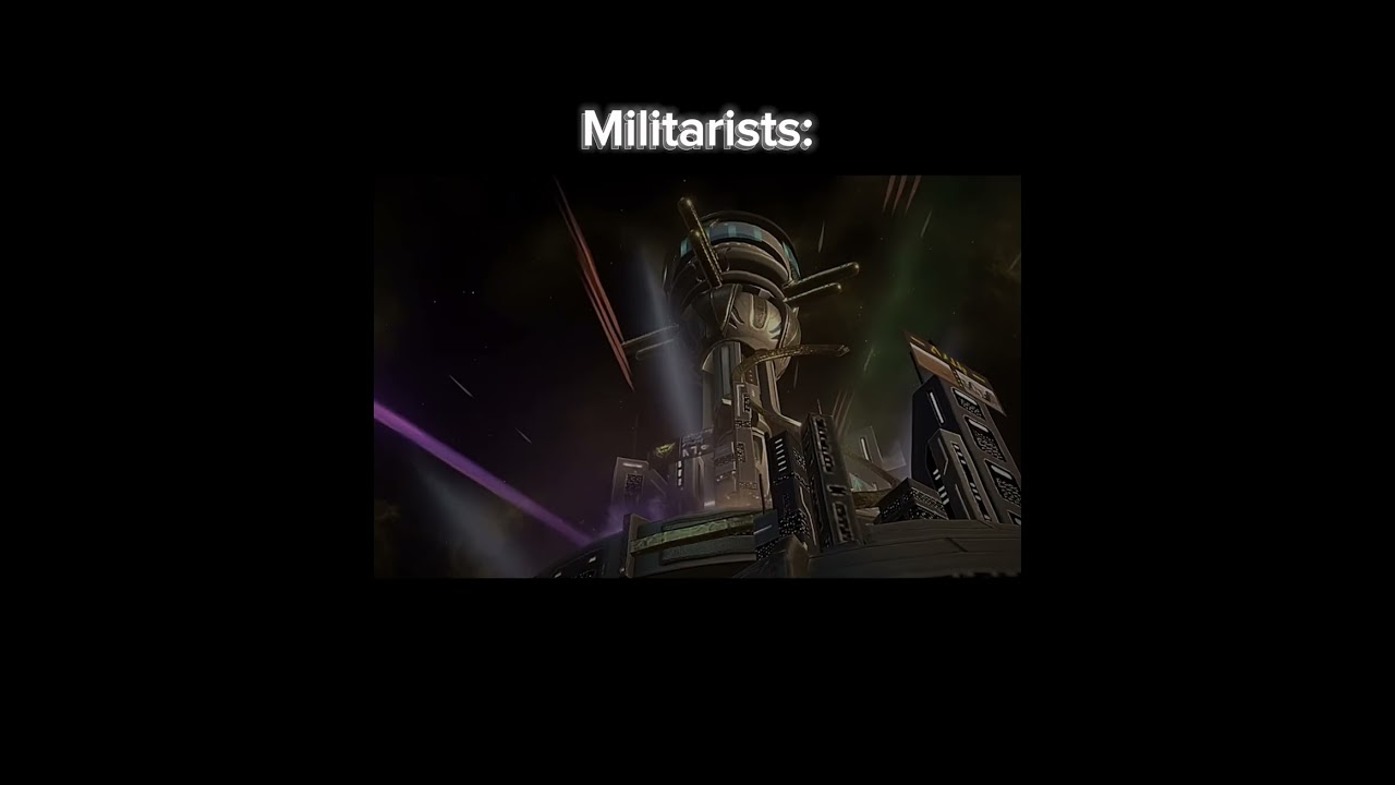 Pacifist Vs Based militarist #stellaris #scifi #space