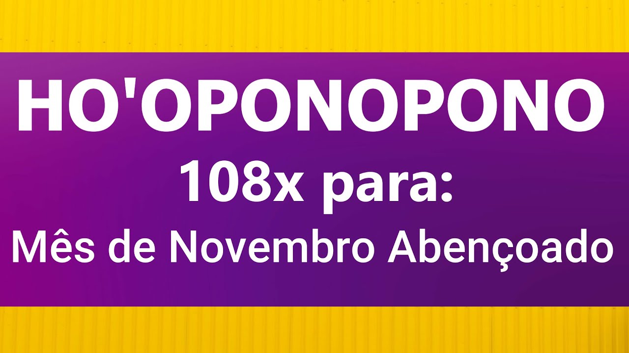 Ho'oponopono Abençoado para 