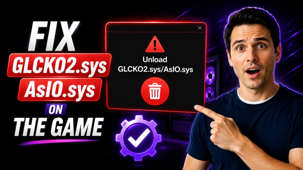 Как исправить ошибку Unload GLCKO2.sys / AsIO.sys перед запуском игры (актуальный способ 2026)