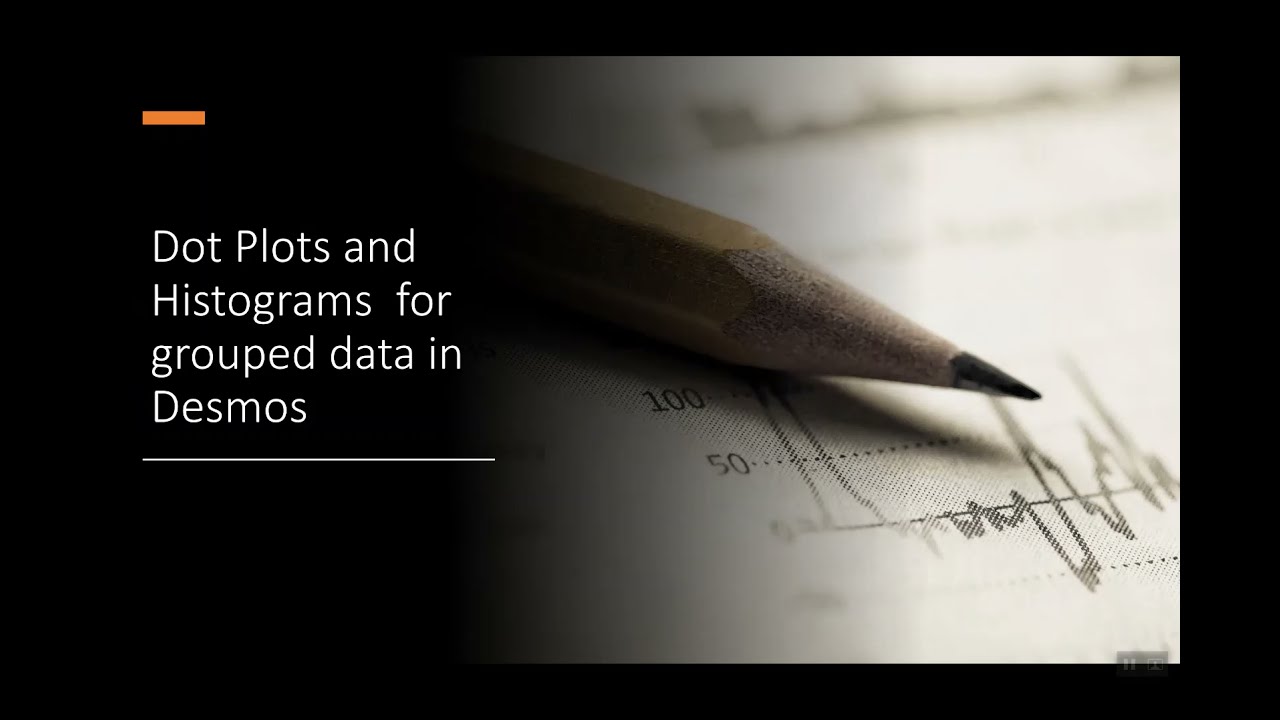 Grouped Data Dot Plots and Histograms using Desmos