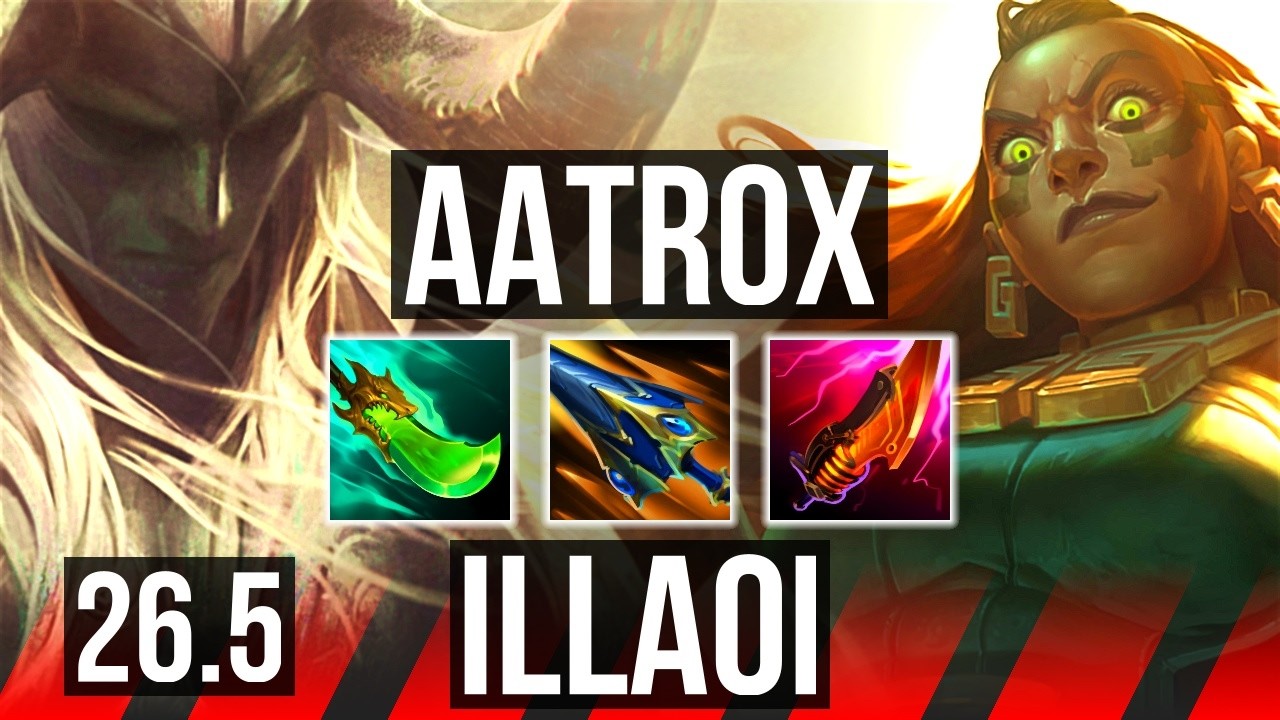 AATROX vs ILLAOI (TOP) | Perfect KDA: 15/0/17, 63K damage | KR Master | 26.5