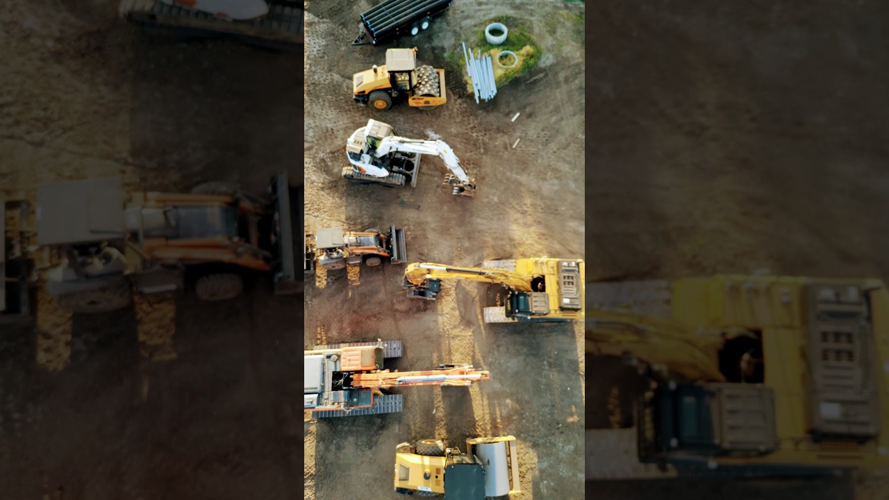 Drone view construction site 🏗️ 🦺 🚧  #djimini3pro #shorts #viral