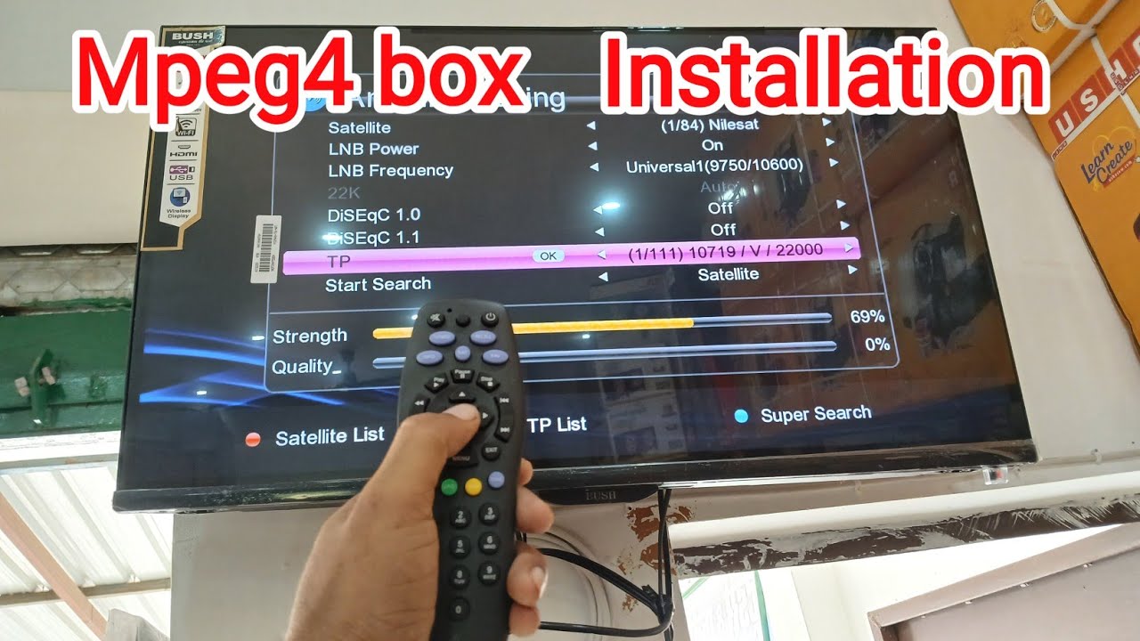 Mpeg4 set top box installation | Mpeg4 box installation 