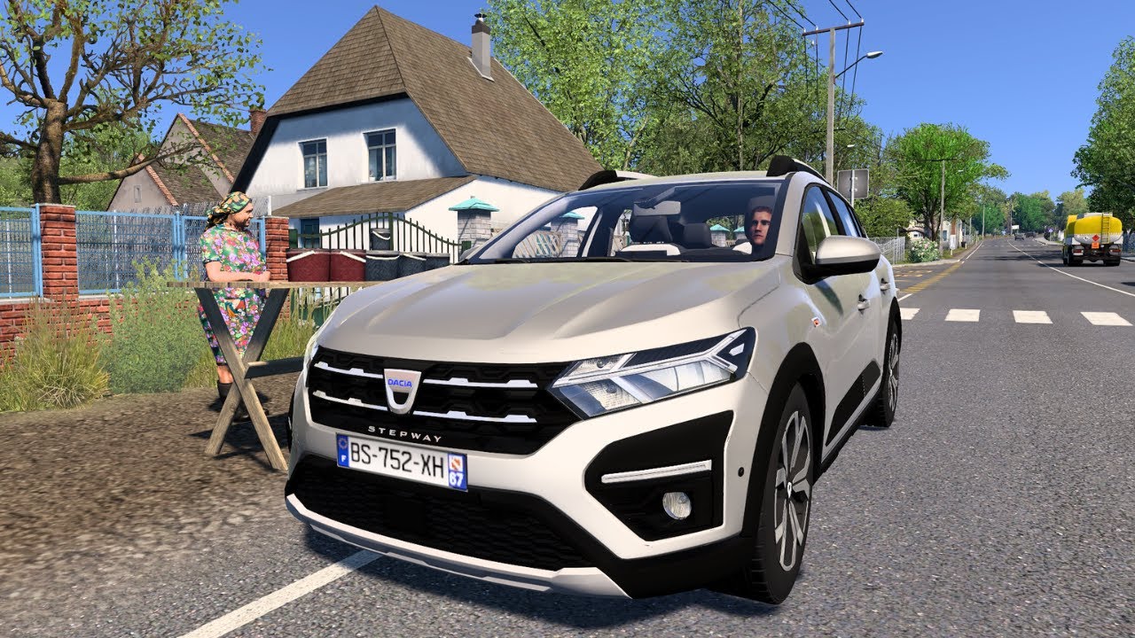 🚗 تجربة قيادة Dacia Sandero Stepway في Euro Truck Simulator 2 | مود واقعي واستعراض كامل لسيارة 🚦