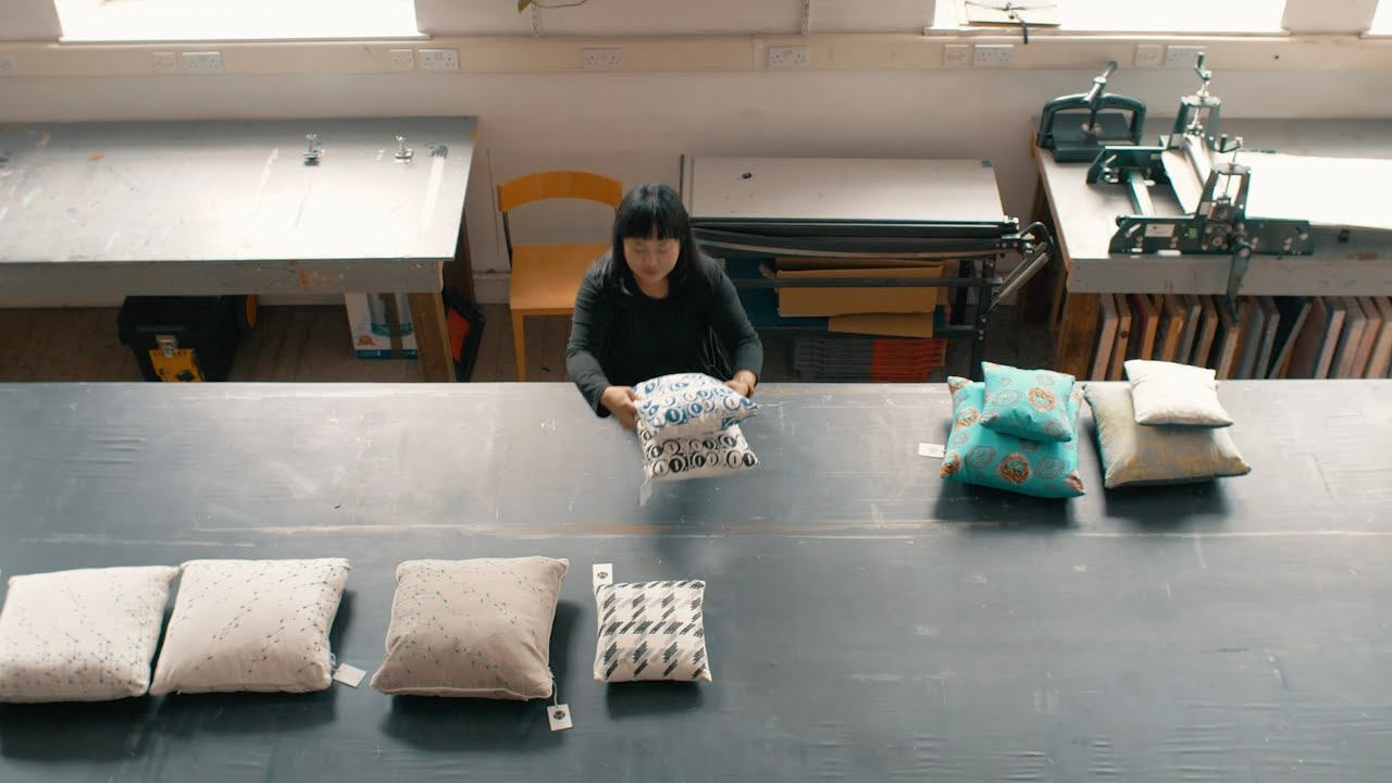 Edinburgh textile designer Eliza has a no nonsense approach describing her creative process