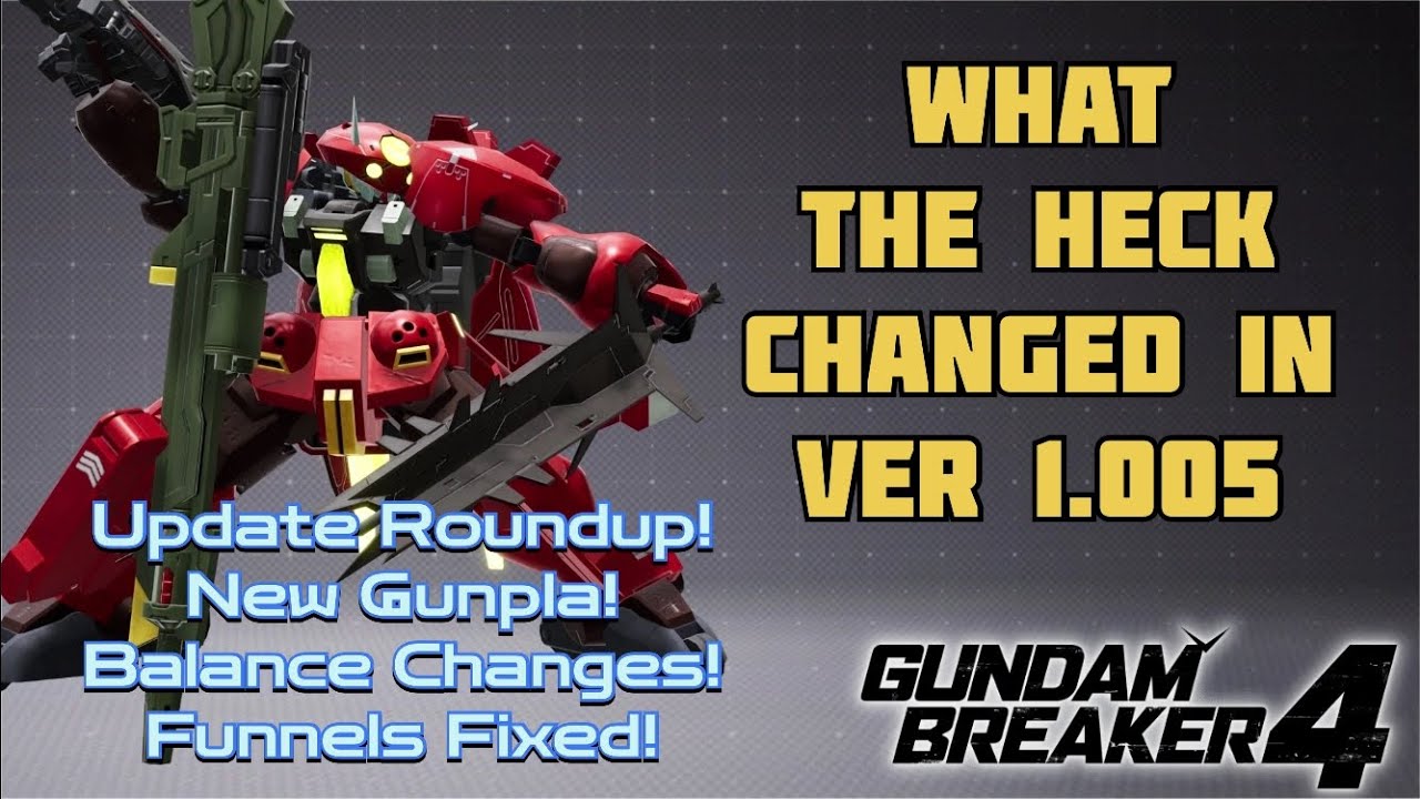 Let’s Yap! Update 01.005 Roundup! Funnel buff! Mace nerf! Balance! || Gundam Breaker 4