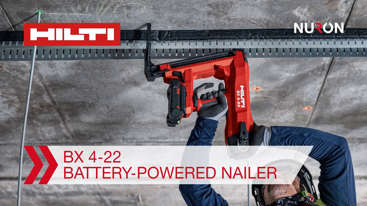Hilti Nuron BX 4-22 Battery-Powered Nailer - Features and Benefits