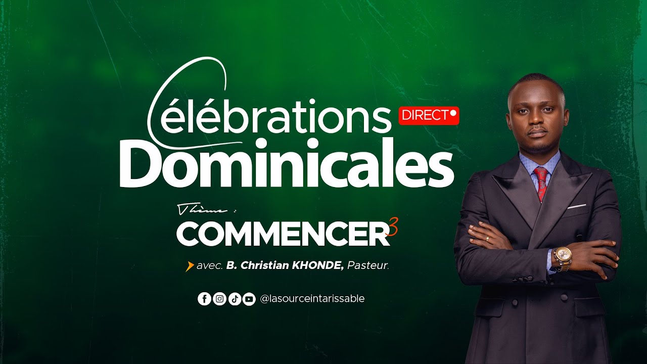LIVE | B. Christian KHONDE, Pasteur | COMMENCER  (3) : 2è Culte