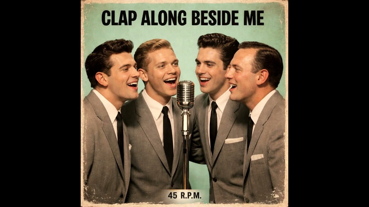 Clap Along Beside Me – 1950s Uptempo Doo-Wop (AI Original)