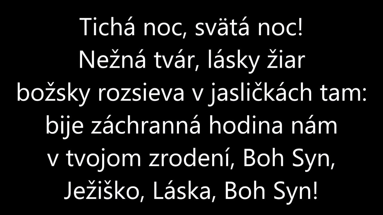 Ticha noc s textom