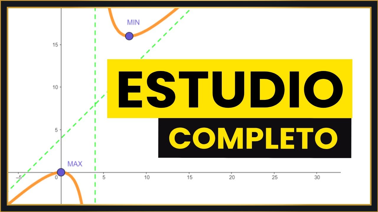 ESTUDIO COMPLETO y REPRESENTACIÓN GRÁFICA de una FUNCIÓN [Desde CERO]