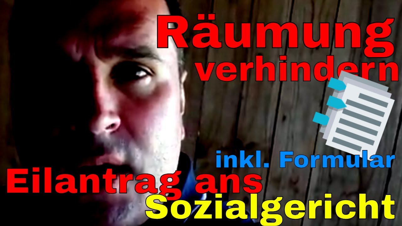R&auml;umung verhindern: Eilantrag ans Sozialgericht