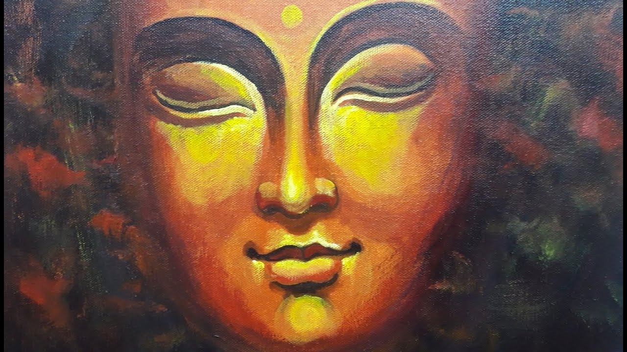 HOW TO PAINT BUDDHA || PAINTING || BK ART Gallery