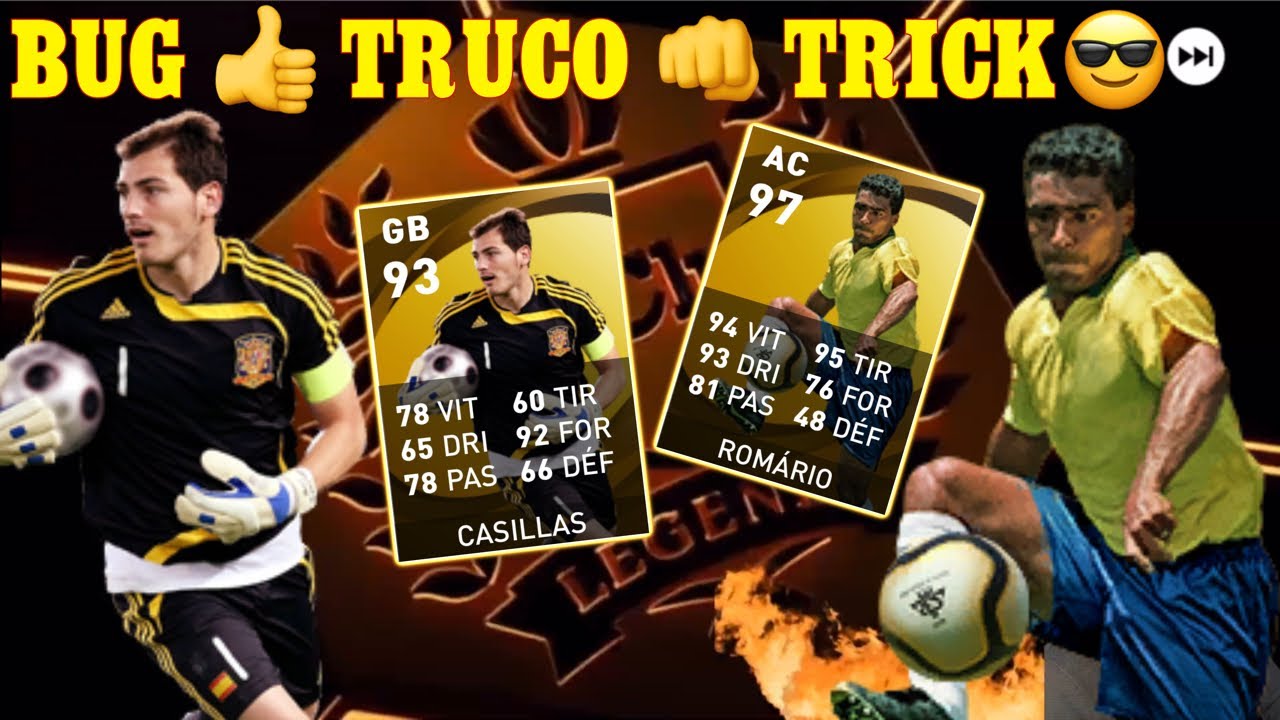 BUG INCR&Iacute;VEL LEGENDS WORLDWIDE CLUBS PES 2021 MOBILE TRUCO TRICK