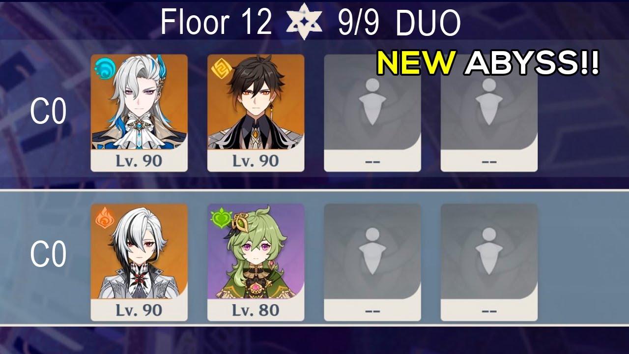 [DUO] C0 Neuvillette + C1 Zhongli & C0 Arlecchino + C6 Collei | Spiral Abyss 5.2 Genshin Impact