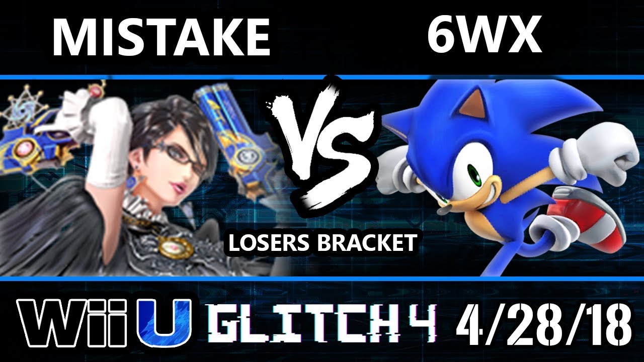 Glitch 4 - EMG | Mistake (Bayonetta) Vs. 6WX (Sonic) - Wii U Singles Losers Top 12