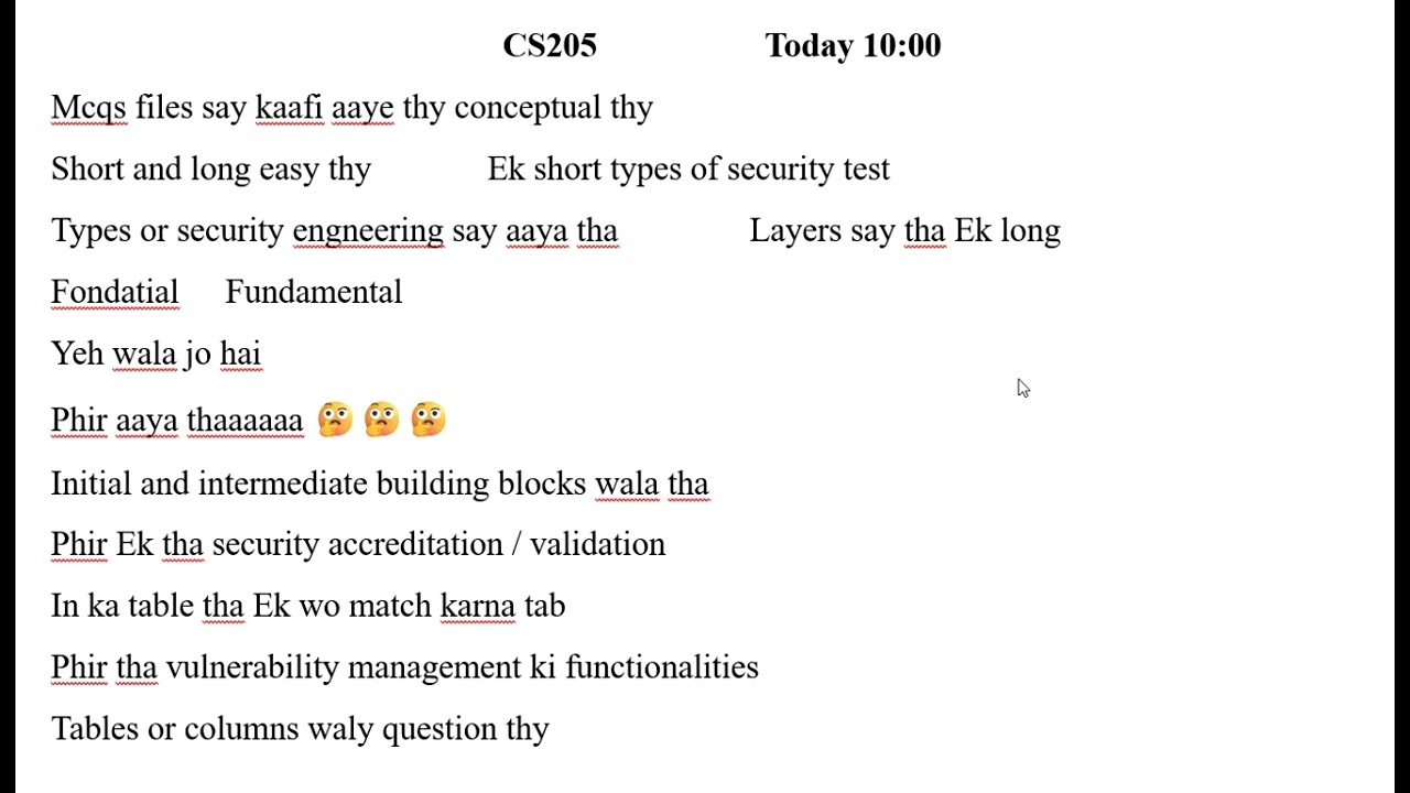 CS205 Final Term Current Paper 27 July 2026 | VU Spring 2026