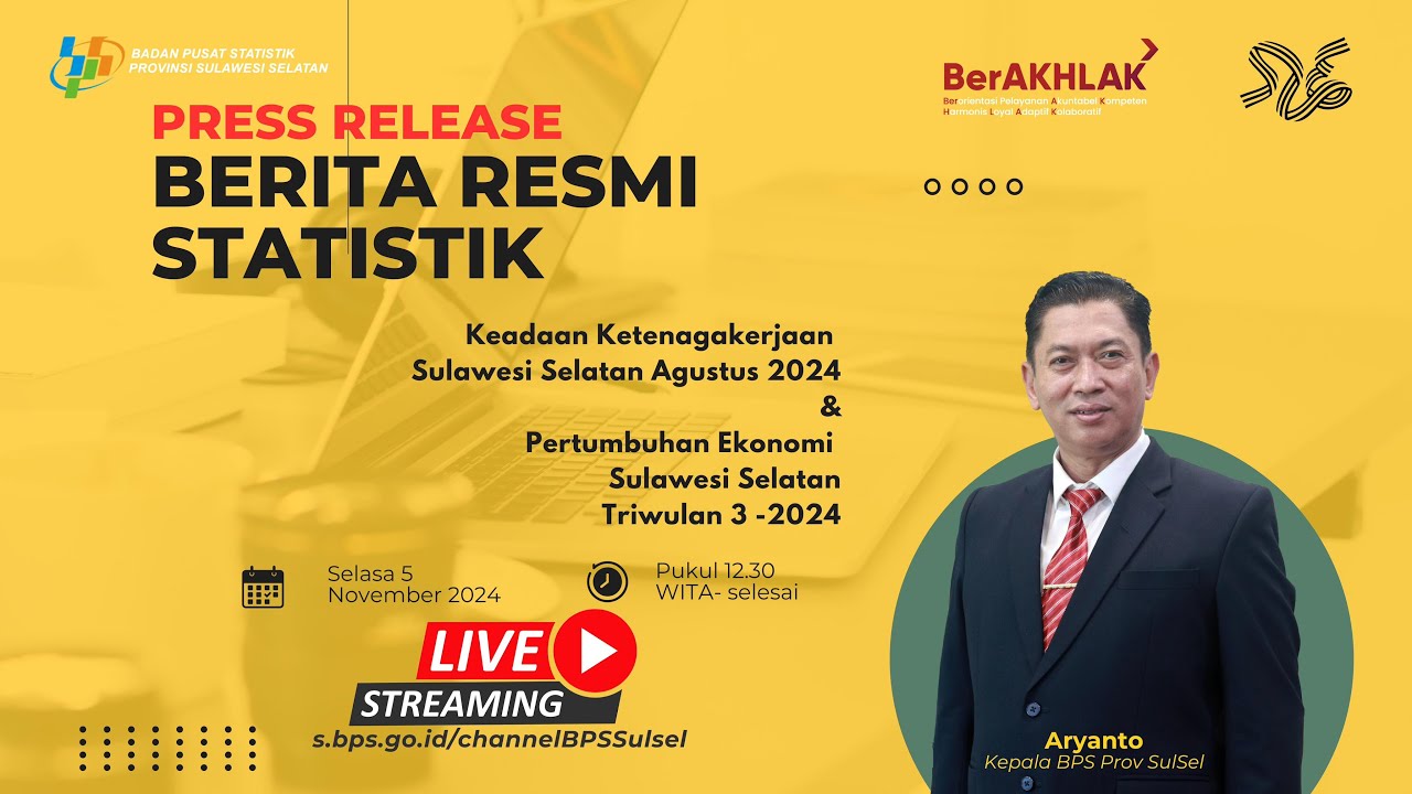 Berita Resmi Statistik | BPS Provinsi Sulawesi Selatan - 2 Januari 2025