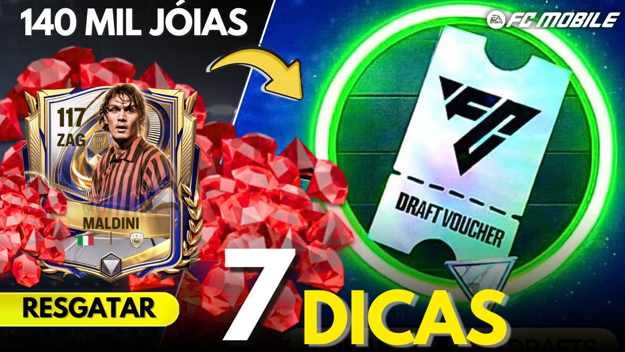 7 DICAS para pegar JÓIAS e CARTAS 117 no DRAFT (FC Mobile)