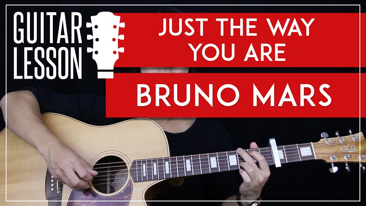 Just The Way You Are Guitar Tutorial - Bruno Mars Guitar Lesson  🎸|Easy Fingerpicking + Chords|