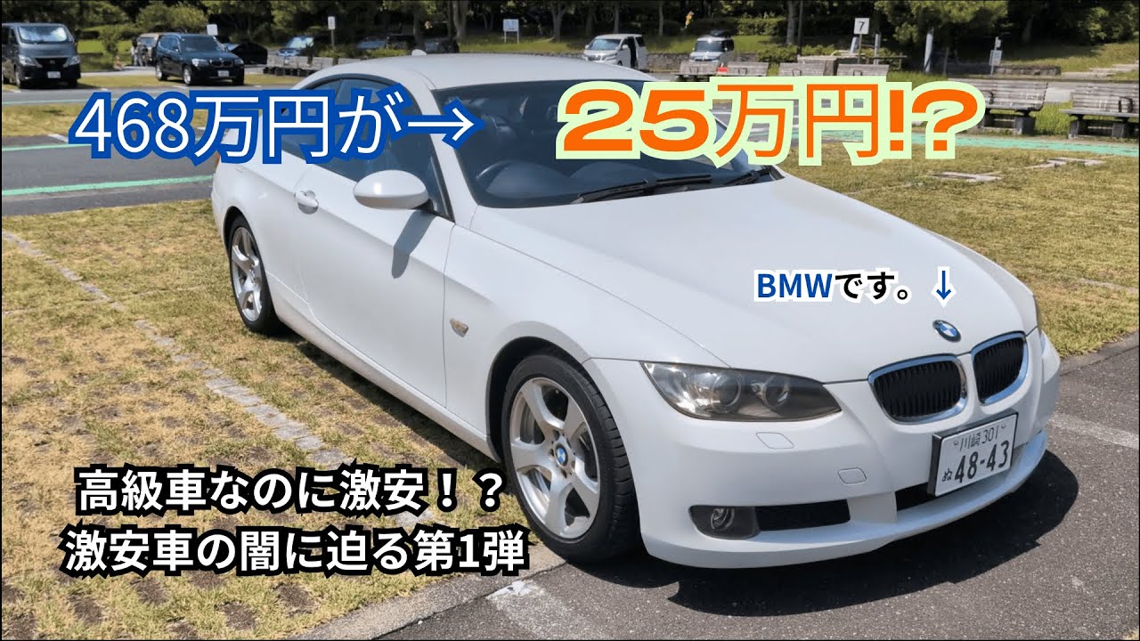 BMWが25万円。この時はまだ、その後の「71万円修理地獄」を知る由もなかった…