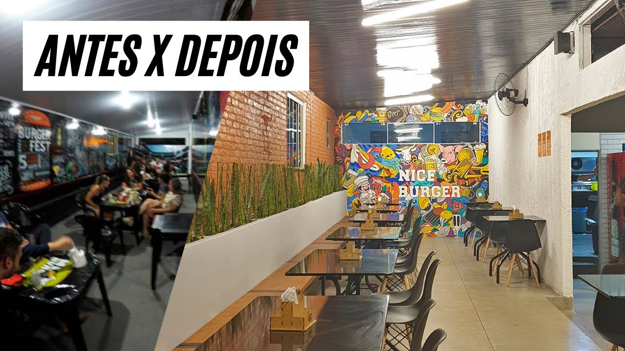 REFORMA COMPLETA DE UMA HAMBURGUERIA ARTESANAL | TOUR PELO NICE BURGER