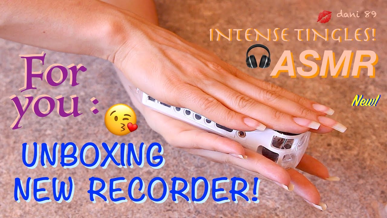 My old recorder retires! 🎧 new ASMR: unboxing Zoom H1! ♥ TAPPING & SCRATCHING +sound assortment 💕