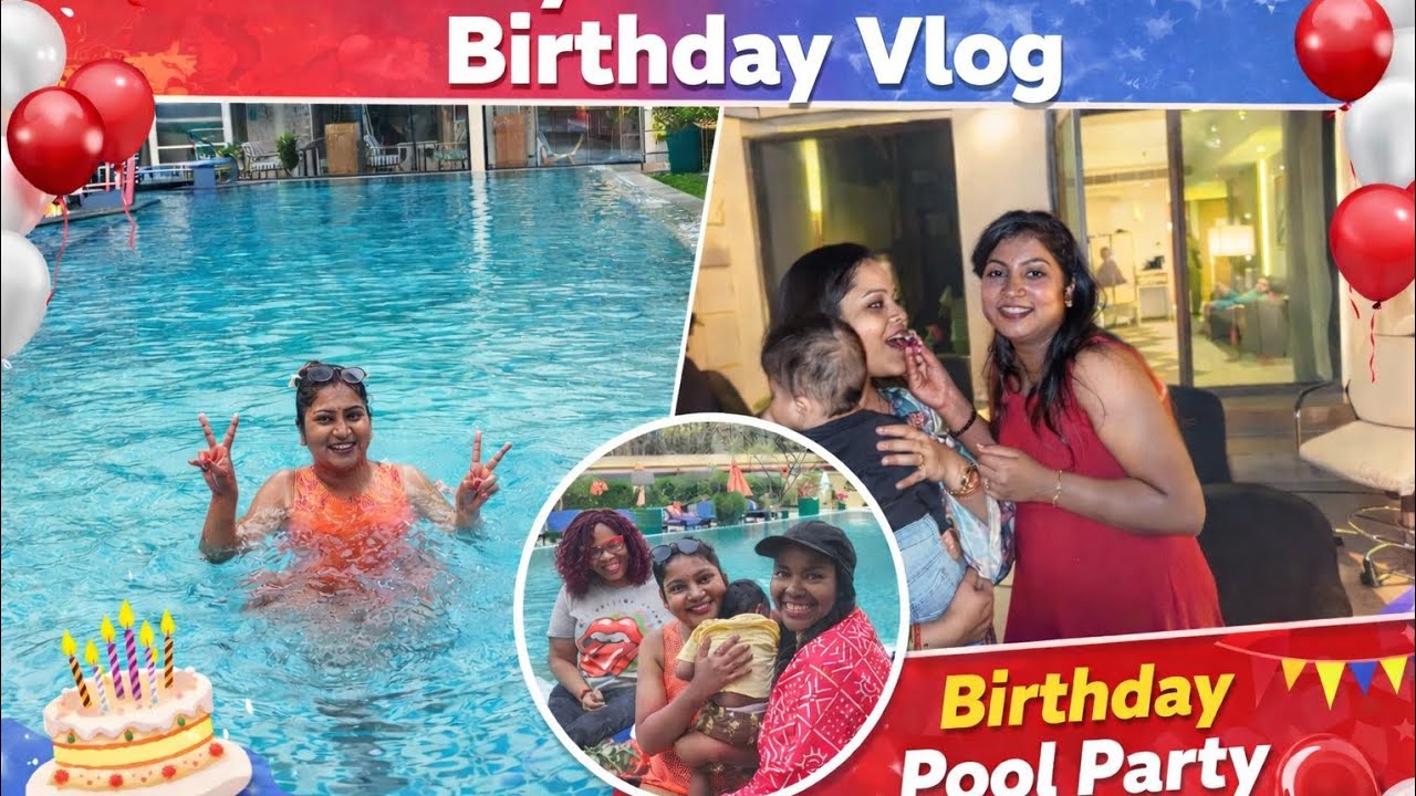 “Agra Hotel Pool Party Birthday Vlog 🎂🏊‍♀️ | Foreign Friends Fun | Amazing Day”