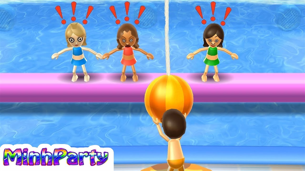 Wii Party Spin Off - Peach Vs Naomi Vs Fumio Vs Daisuke Gameplay