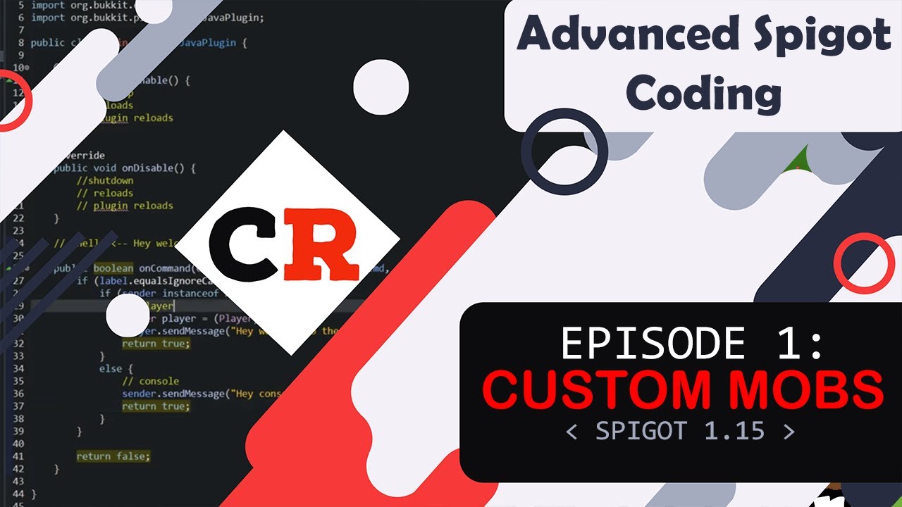 Advanced Spigot Coding | Custom Mobs | (Ep. 1) Spigot 1.15