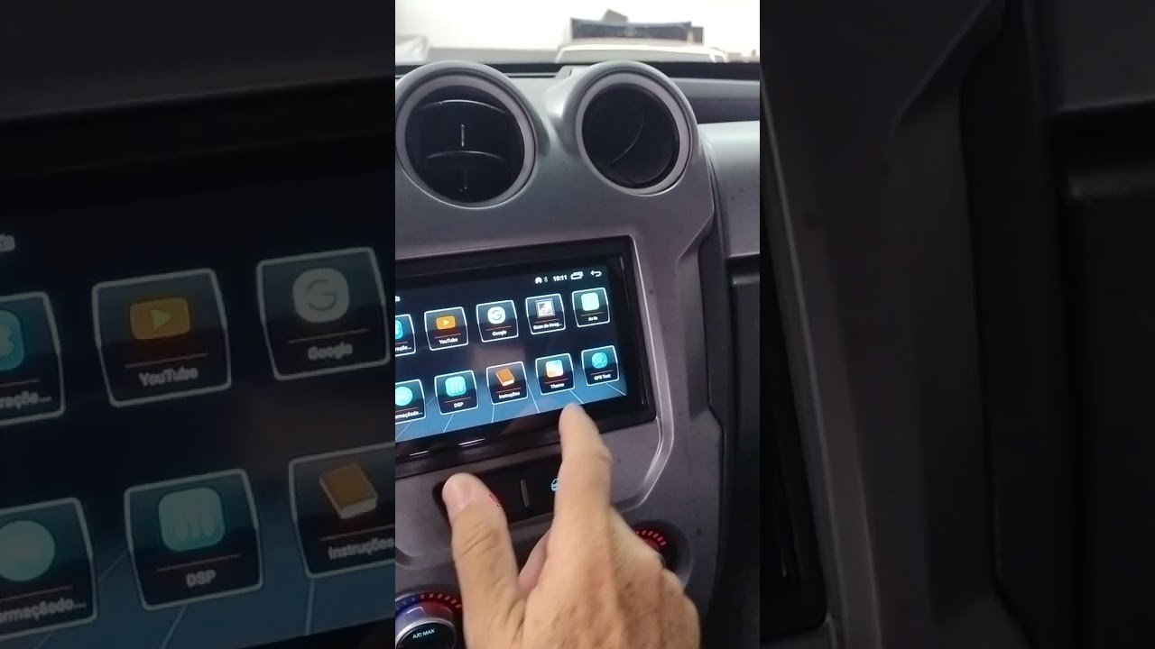 Troller 2018 Multimídia 7 Polegadas Carplay Moldura Câmera de Ré Dezzot Equipamentos Automotivos 