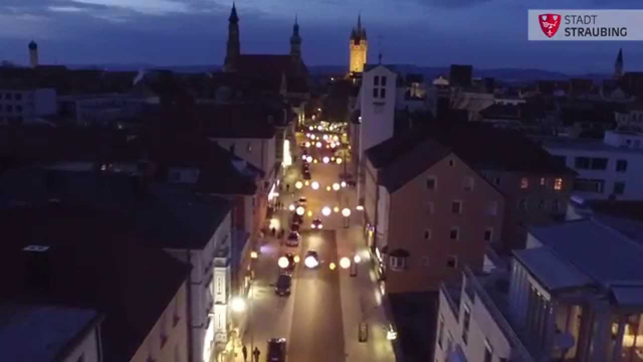 Neue Bahnhofstrasse Staubing - Sanierung Video mit Fotodrohne