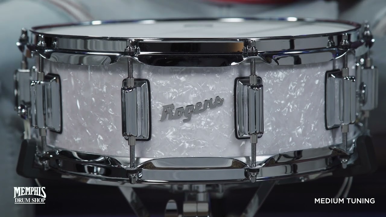 Rogers 14x5 SuperTen Snare Drum - White Marine Pearl (ST36WMP)