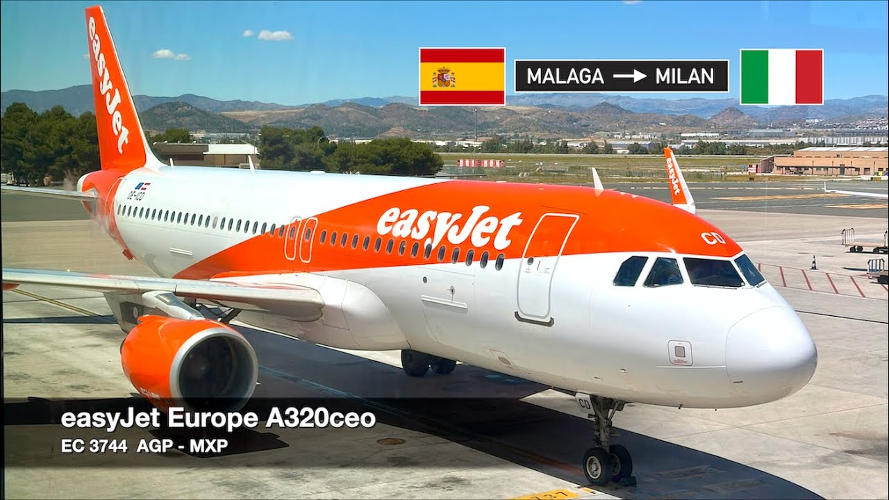 WE MISSED OUR TAKEOFF SLOT! | easyJet Europe A320ceo | Málaga ✈ Milan MXP