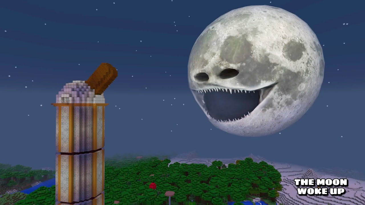 SURVIVING FROM THE MOON WOKE UP PART 2 in Minecraft - Gameplay  - Coffin Meme