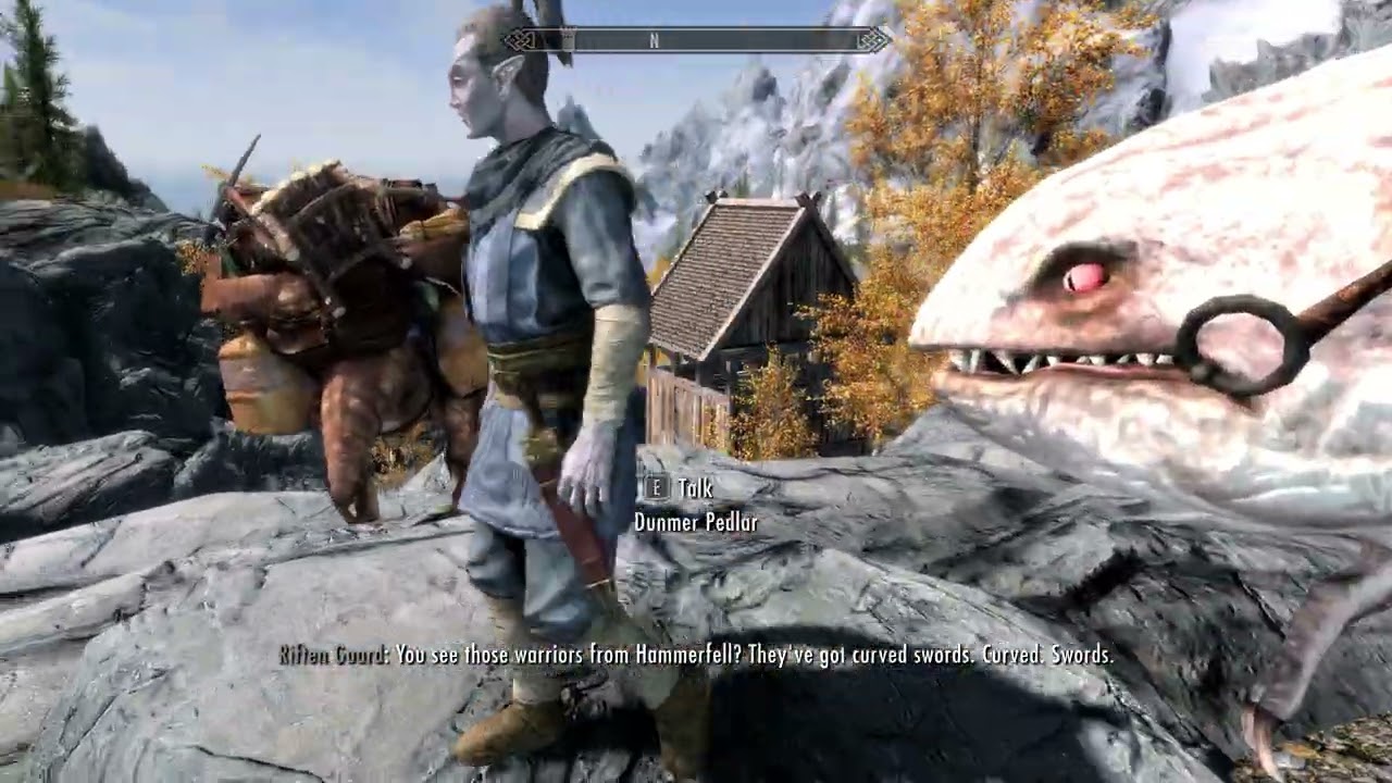 SKYRİM SE Morrowind merchants - Pedlars of Tamriel mod