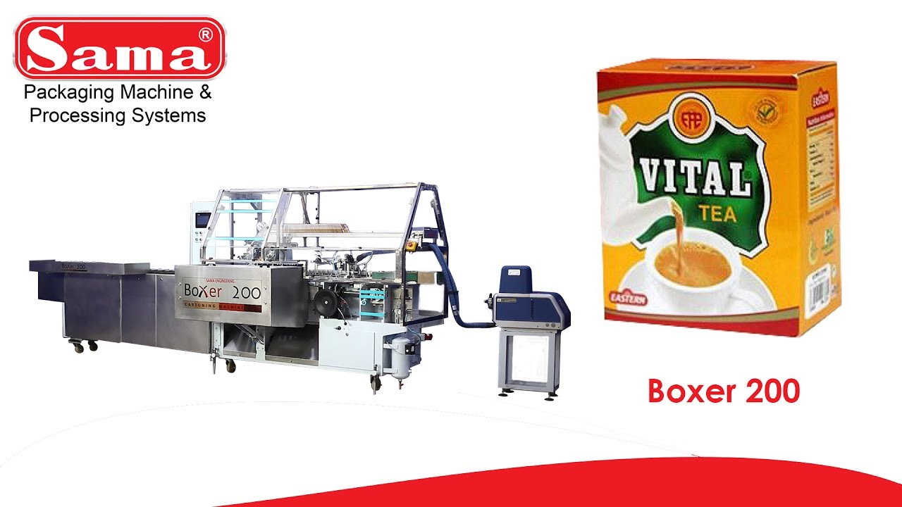 Cartoning Machine Vital Tea Bags | Sama Engineering