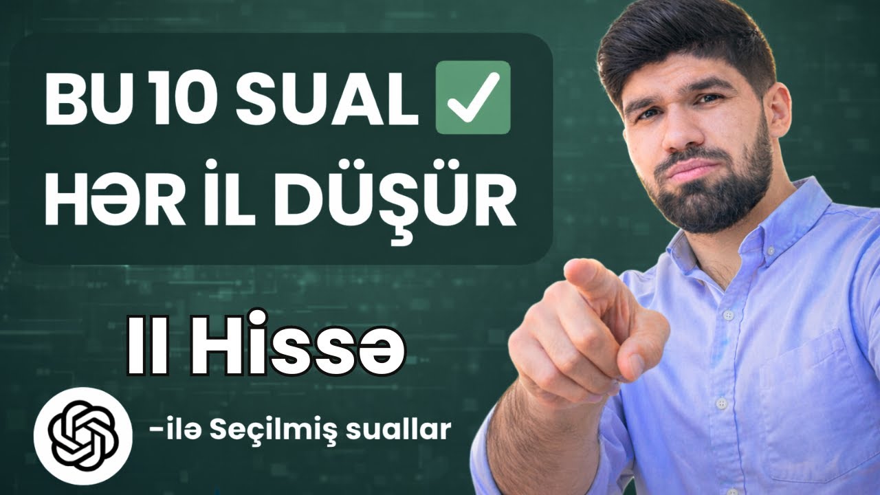 ✅ DİM 2026 Buraxılışa Dəfələrlə düşmüş 10 sual