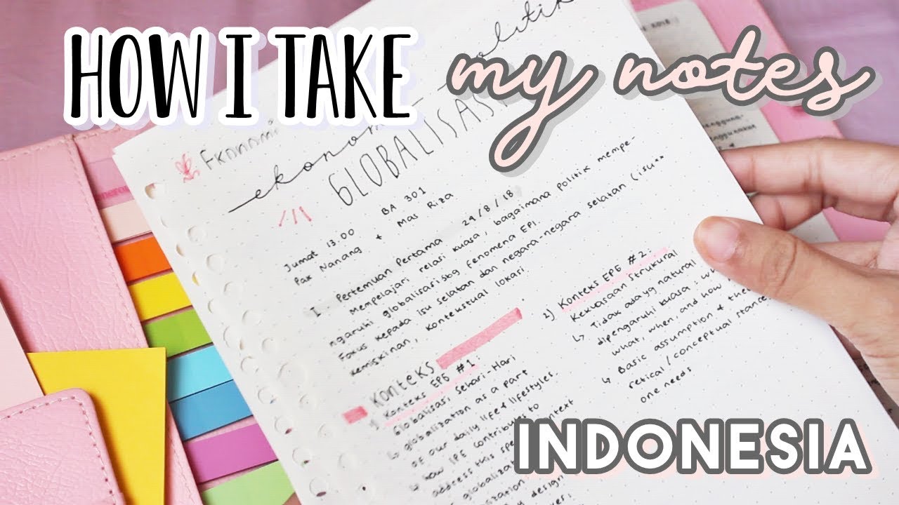Catatan Kuliah | How I Take My Notes in University (INDONESIA) ♡