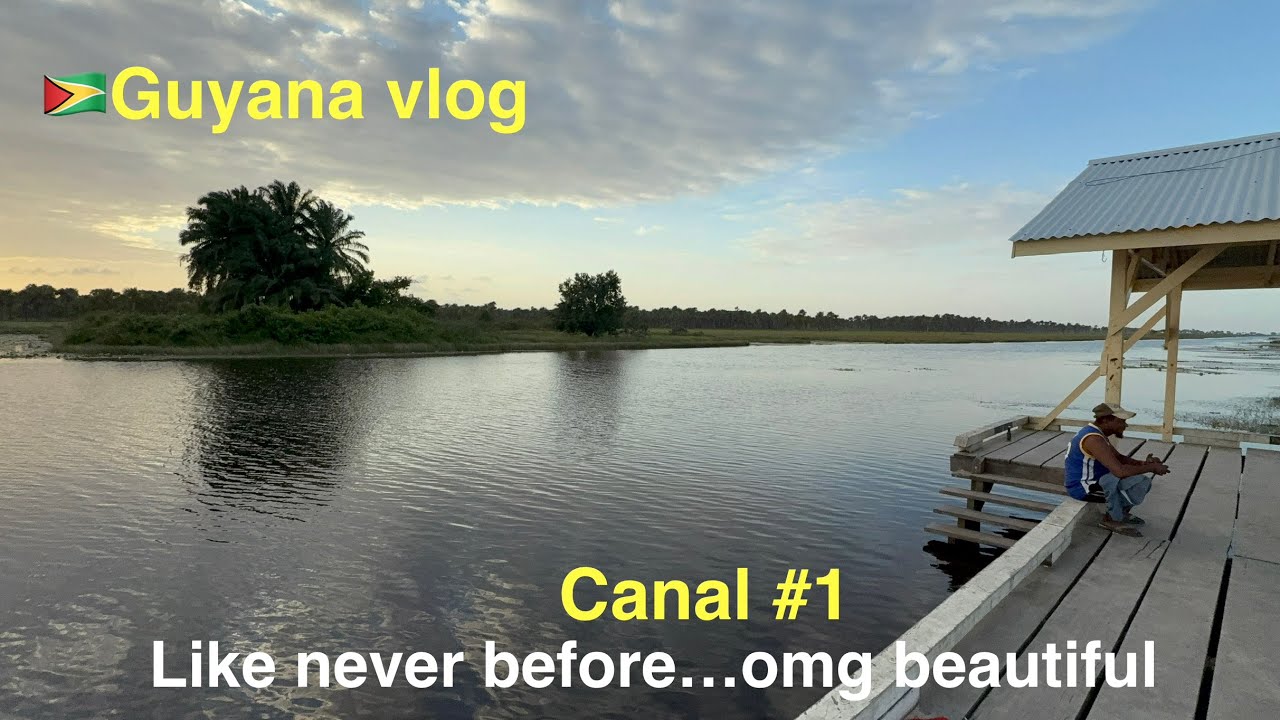 🇬🇾🇬🇾Driving Vlog: canal # 1 great place to visit especially the back #subscribe #family #canalgyal