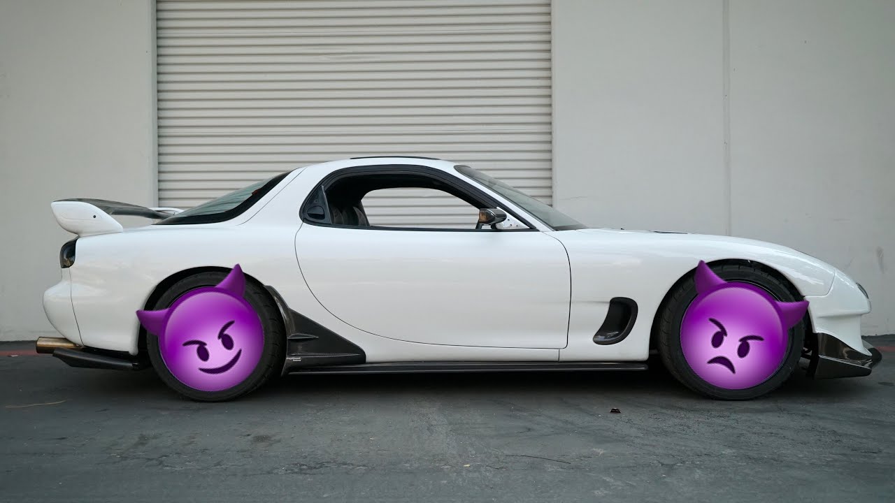 NEW WHEELS FOR MY MAZDA RX-7!!!