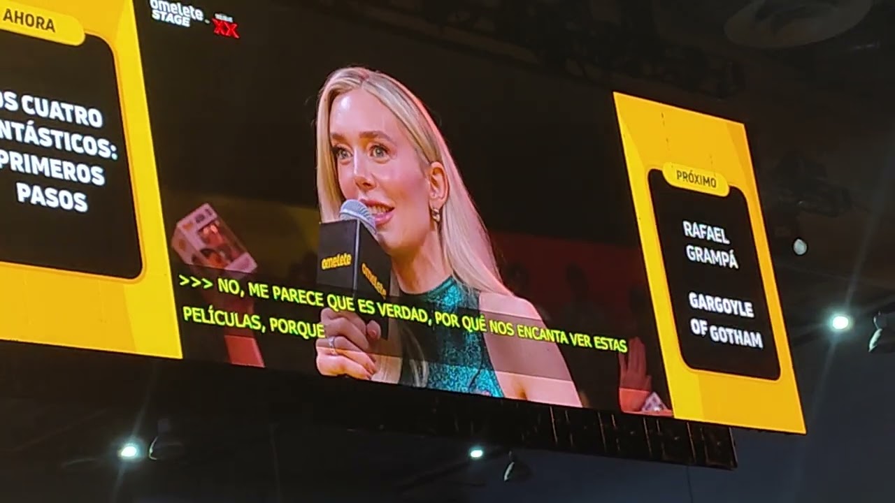 Presentación Los 4 Fantásticos primeros pasos en Omelette Stage CCXP México 2025