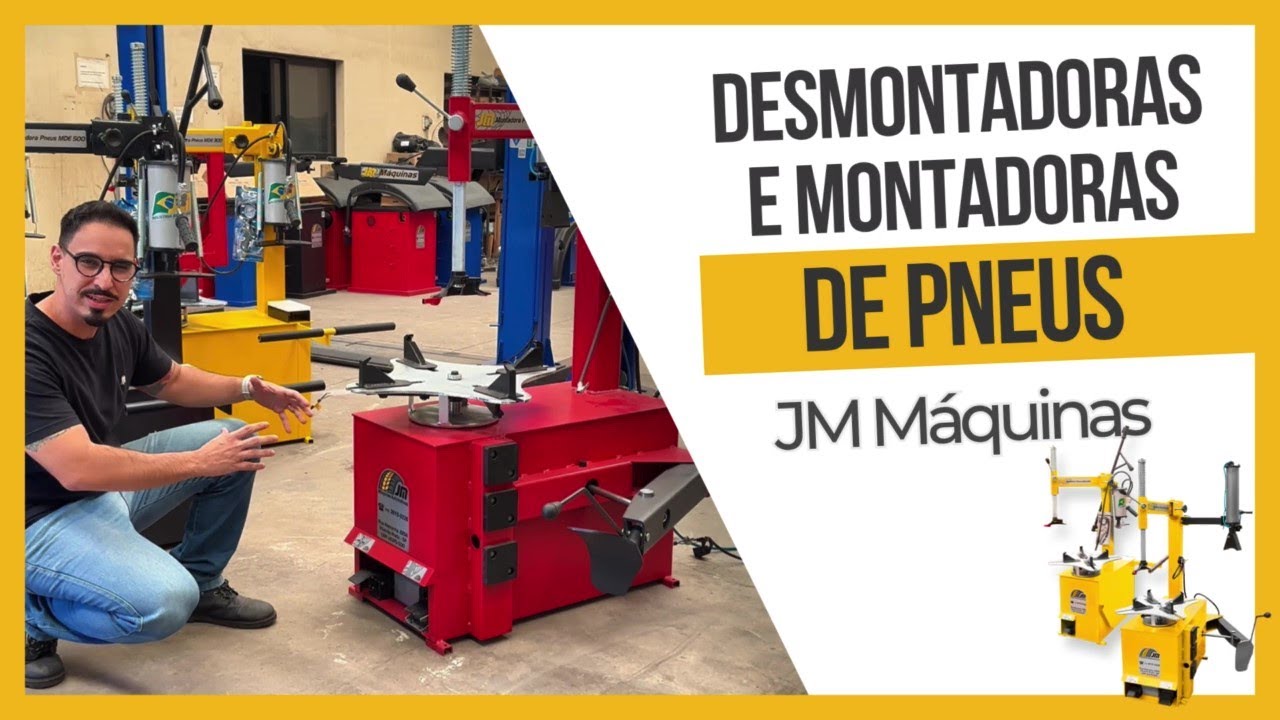 DESMONTADORAS E MONTADORAS DE PNEUS | JM Máquinas