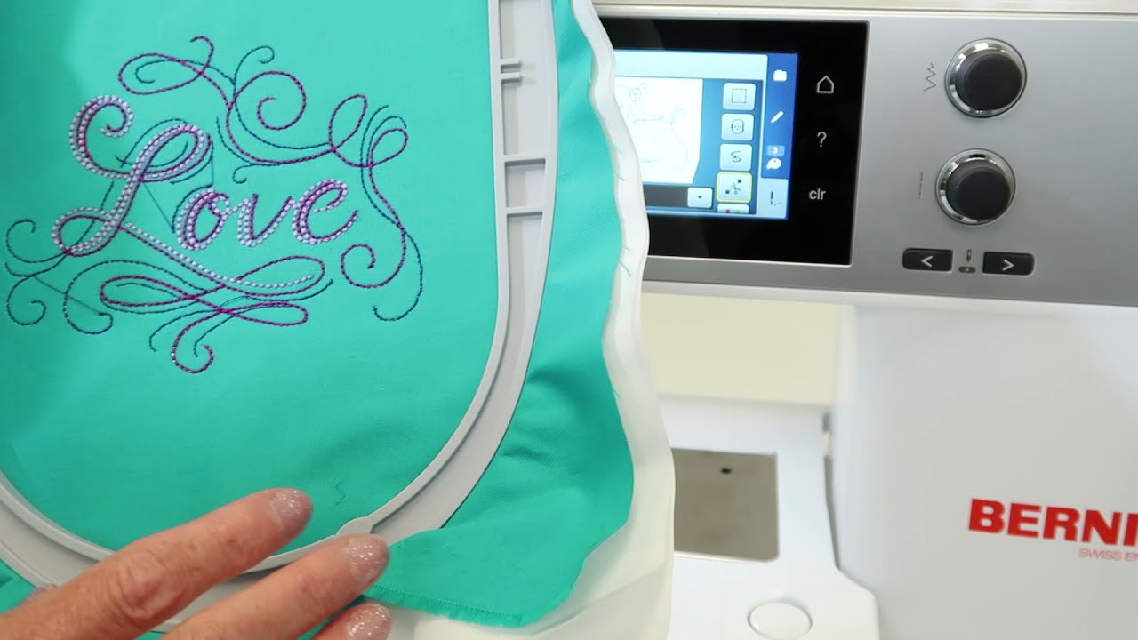 BERNINA 570 86 How to Embroider a Design from Start to Finish