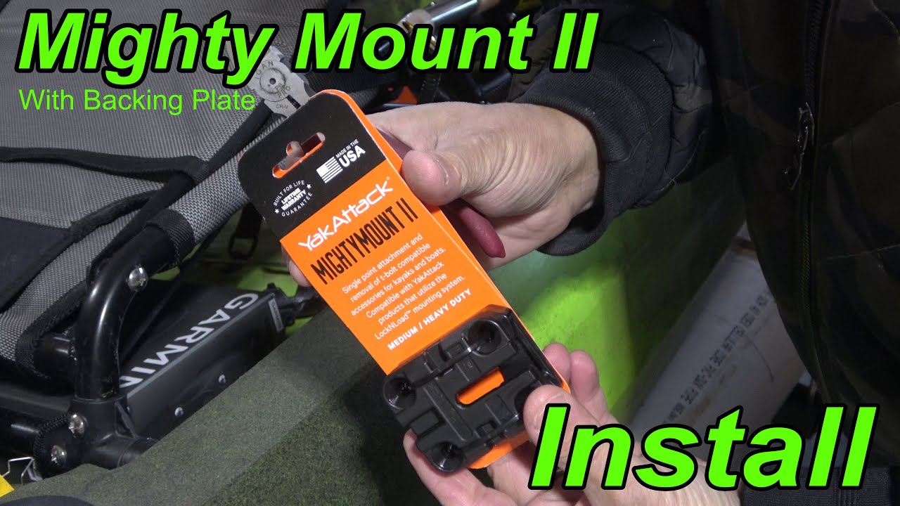 How To Install A YakAttack Mighty Mount II With Backing Plate using [Rigging Bullets]