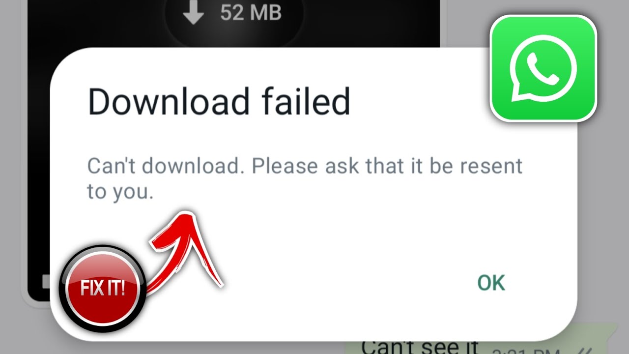 Fixed☑️: Can't Download Please Ask That it be Resent to You Whatsapp | WhatsApp Download Problem