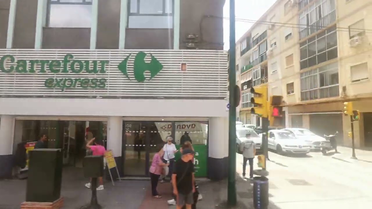 M&Aacute;LAGA, Spain Cruz Humilladero by bus walk en autob&uacute;s 30 may 2024