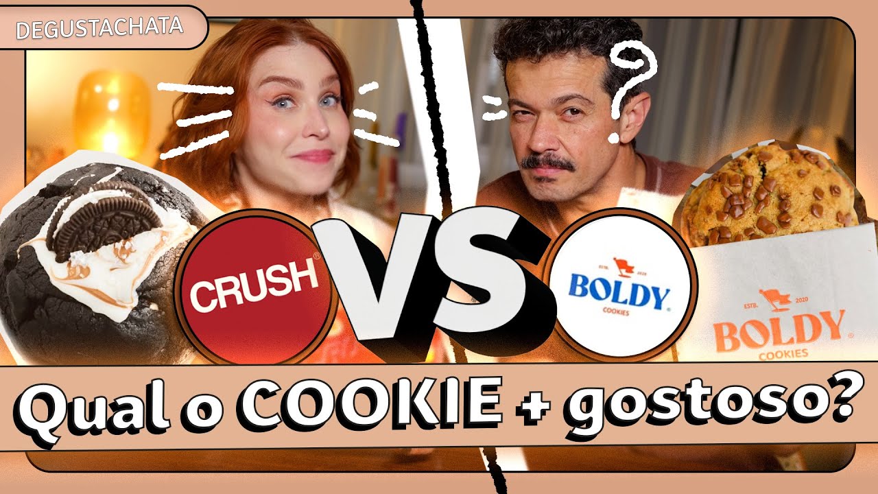 BATALHA DE COOKIES: CRUSH x BOLDY! Qual é o mais gostoso? #degustachata  | Lu Ferreira