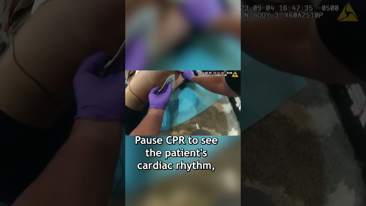 EMS Works to Restart Woman's Heart #cpr #cardiacarrest #ambulance #paramedical #ems #firefighter